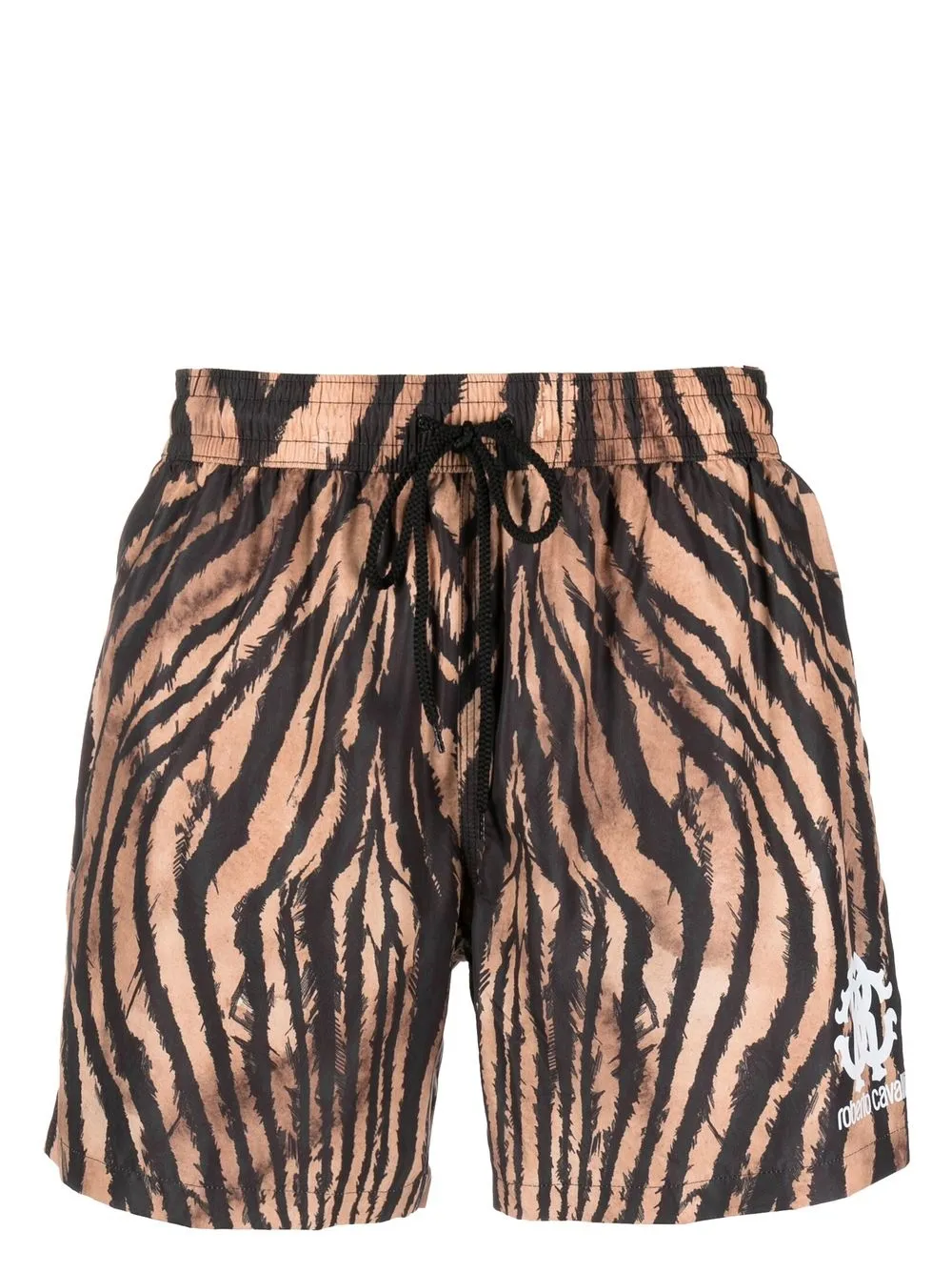 

Roberto Cavalli tiger-print swim shorts - Black