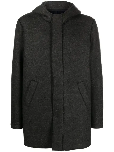 Harris Wharf London hooded wool coat