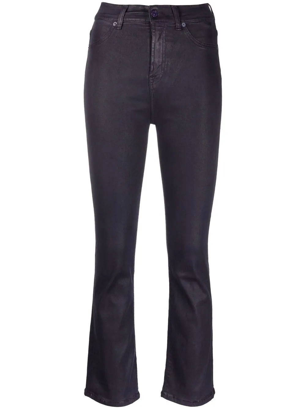 

7 For All Mankind high-waisted slim-fit trousers - Purple