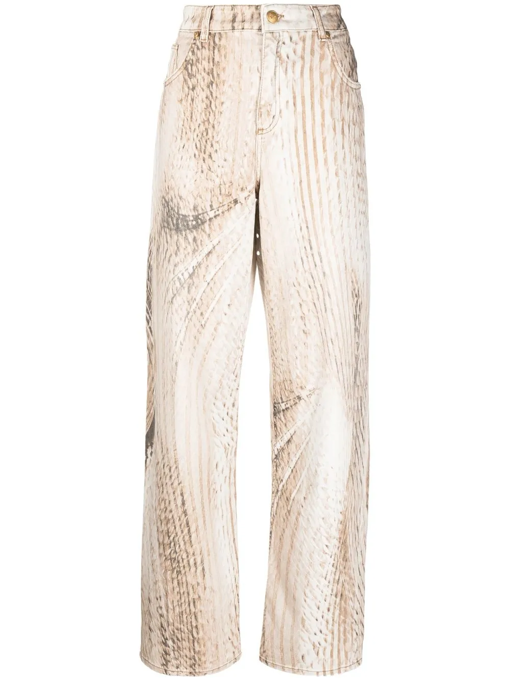 

Blumarine jeans slim con estampado abstracto - Neutro