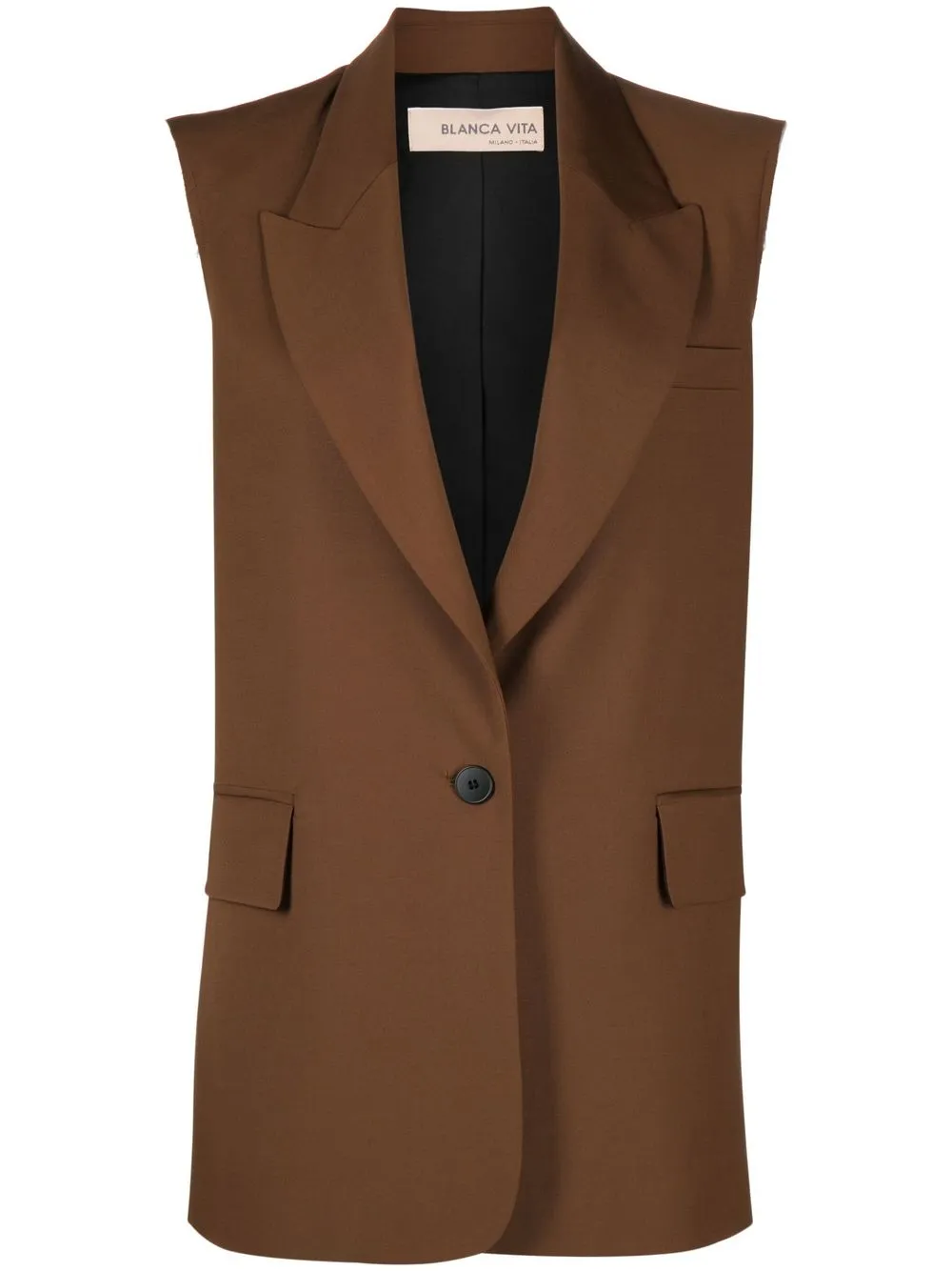 

Blanca Vita single-breasted waistcoat - Neutrals