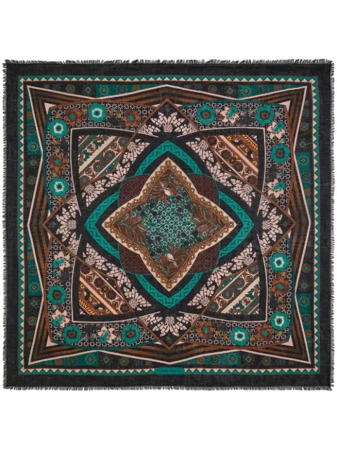 Ferragamo Nirvana-print silk shawl