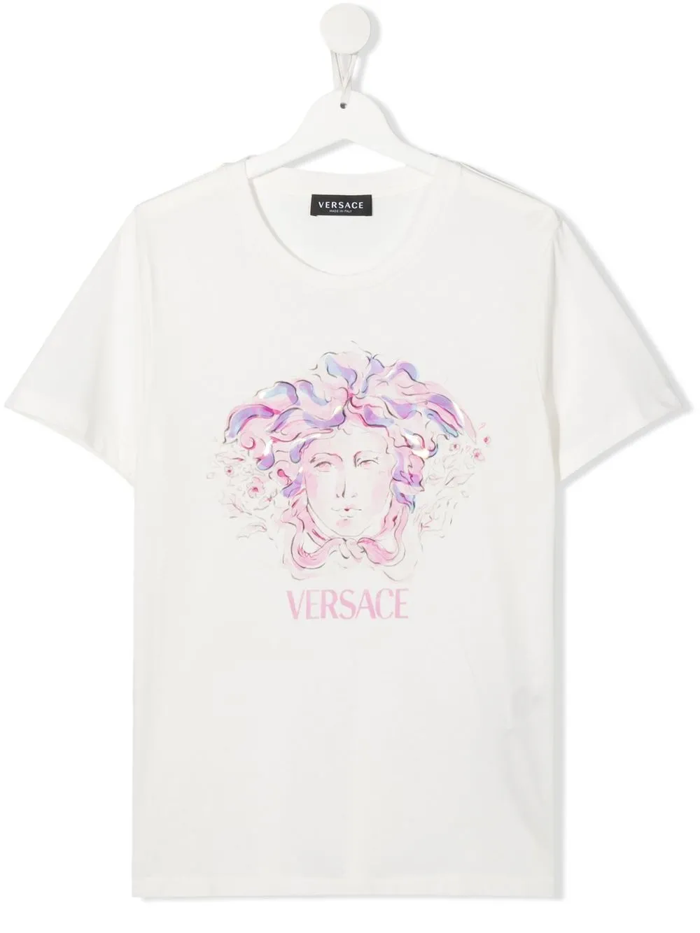 

Versace Kids playera con estampado gráfico - Blanco