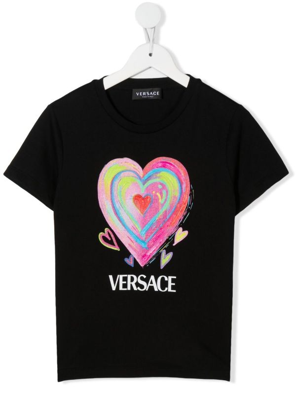 versace heart t shirt