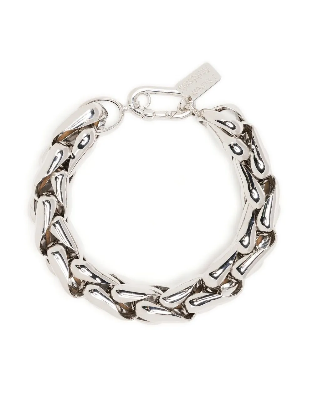 

Lauren Rubinski 14kt white gold curb chain bracelet