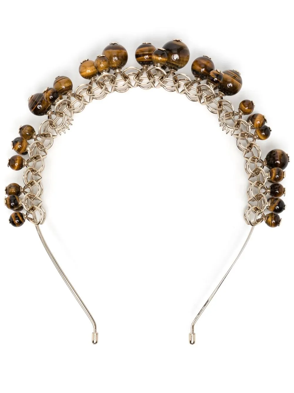 

ZIMMERMANN interwoven bead-embellished headband - Brown