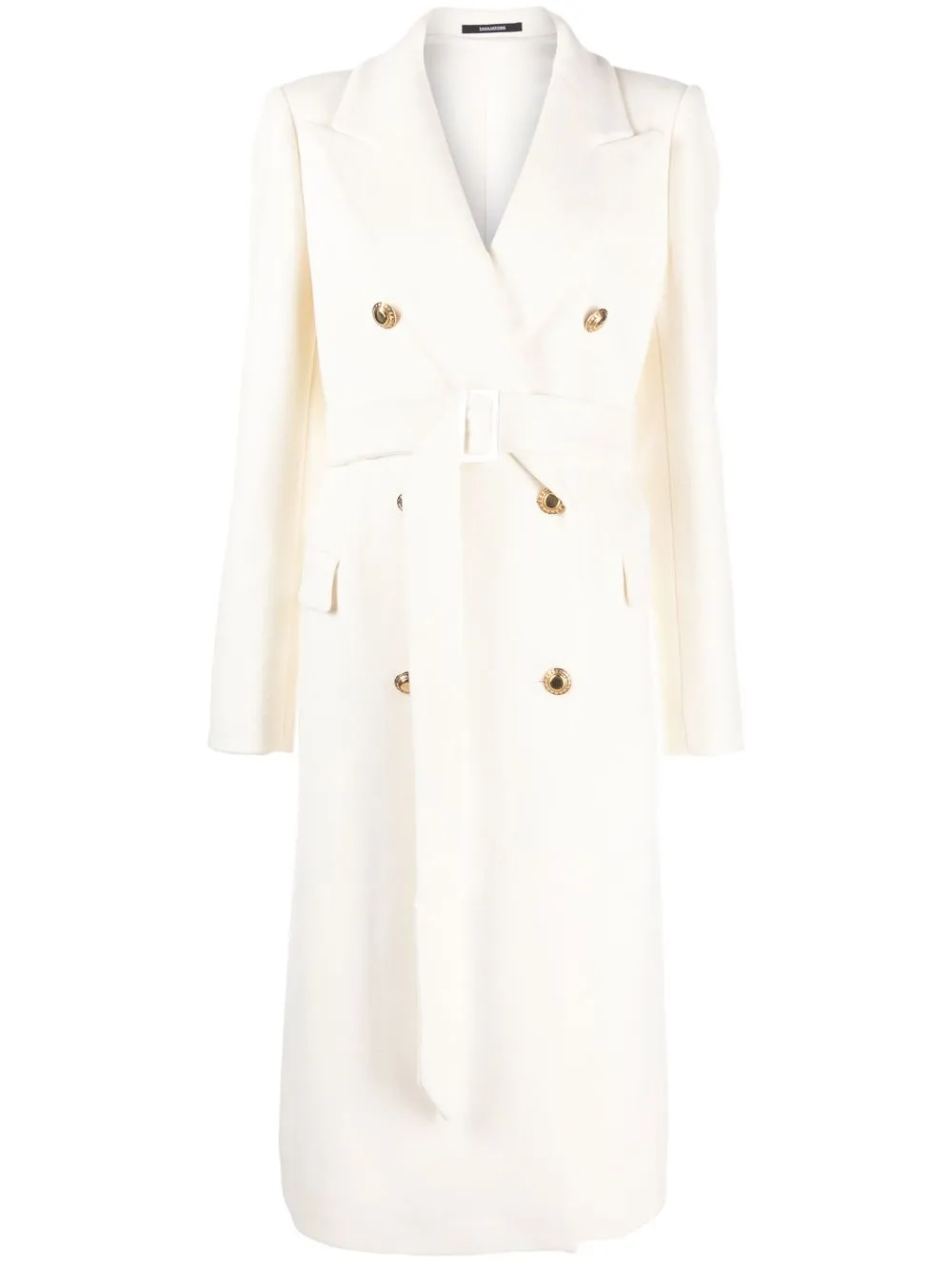 

Tagliatore belted mid-length trench coat - White
