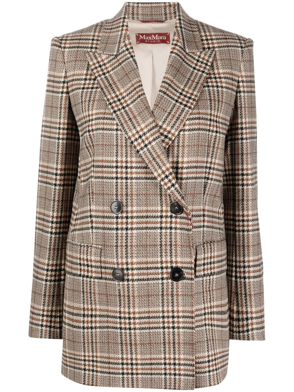 

'S Max Mara blazer con doble botonadura - Marrón