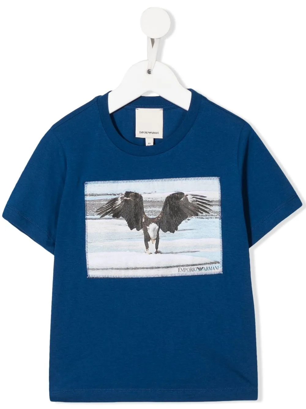 

Emporio Armani Kids graphic-print cotton T-shirt - Blue