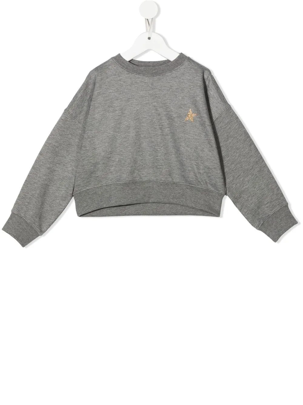 

Golden Goose Kids sudadera con cuello redondo y logo - Gris