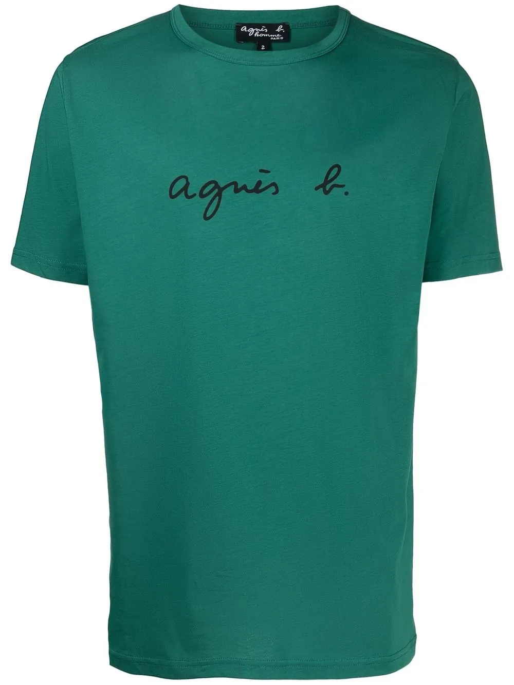 

agnès b. playera con logo estampado - Verde