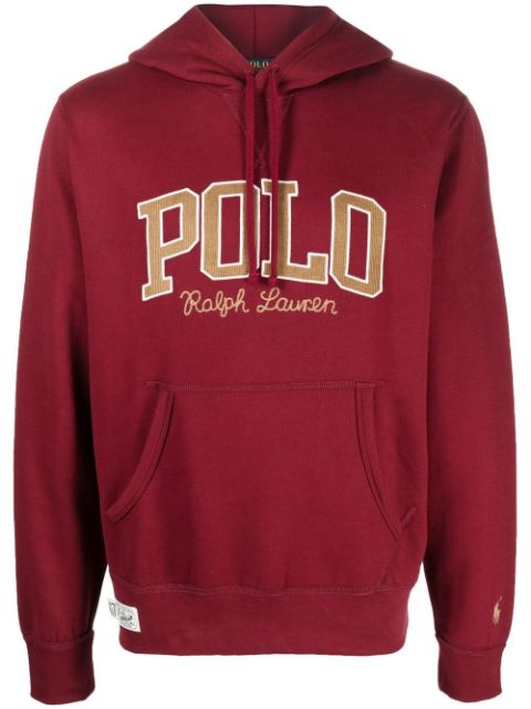 Polo Ralph Lauren logo-print long-sleeved Hoodie - Farfetch