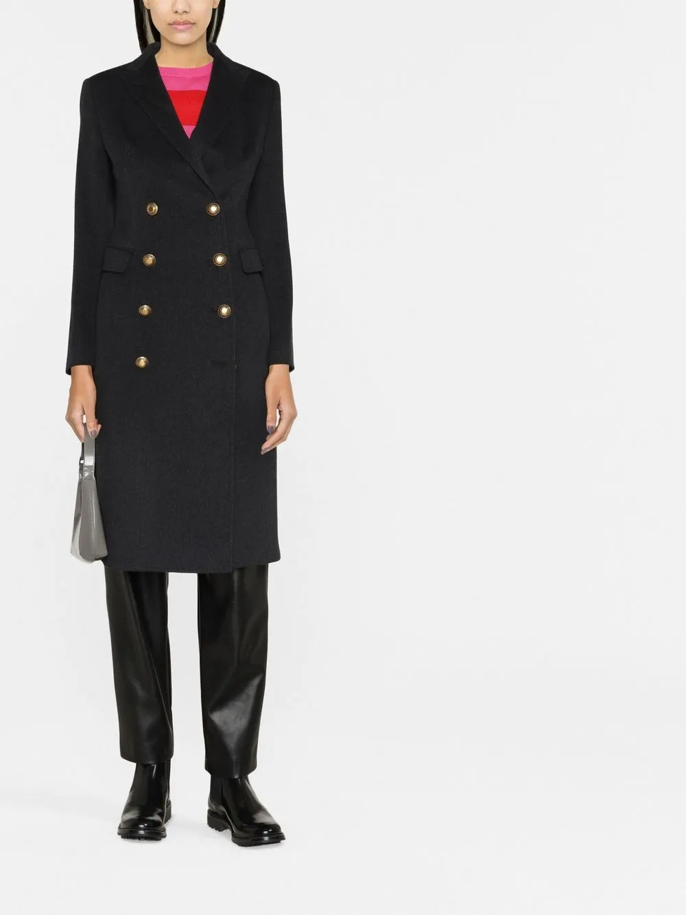 Tagliatore double-breasted mid-length coat | Double Breasted & Peacoats | Image 2