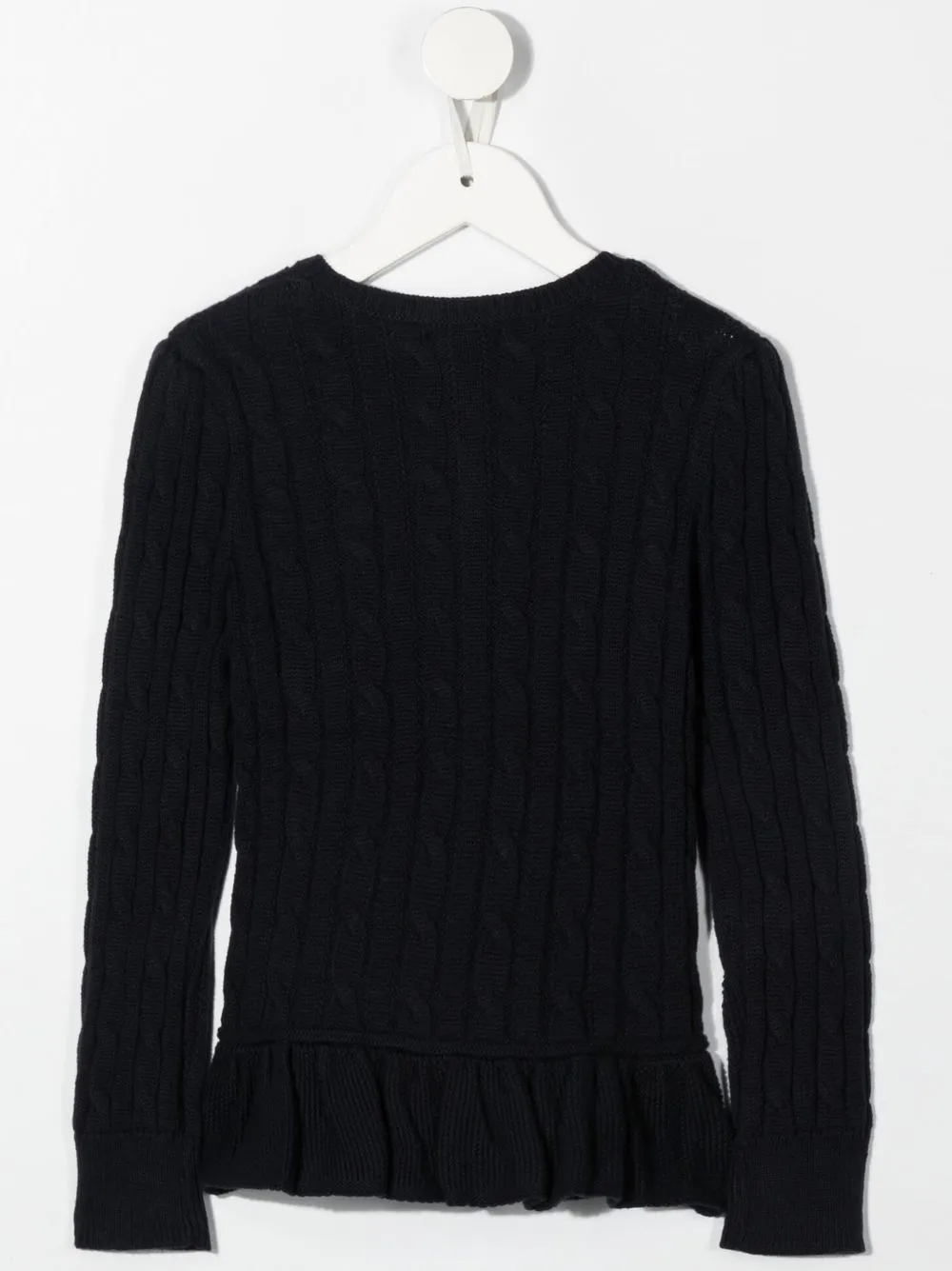Ralph Lauren Kids Kabelgebreide trui - Blauw