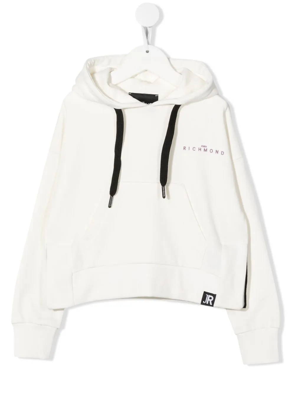 

John Richmond Junior hoodie con logo estampado - Blanco