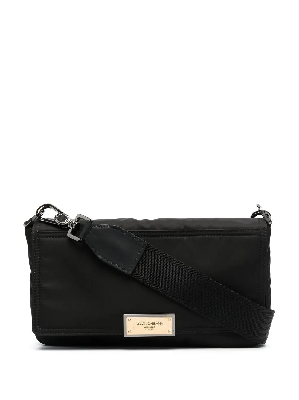 

Dolce & Gabbana tote con placa del logo - Negro