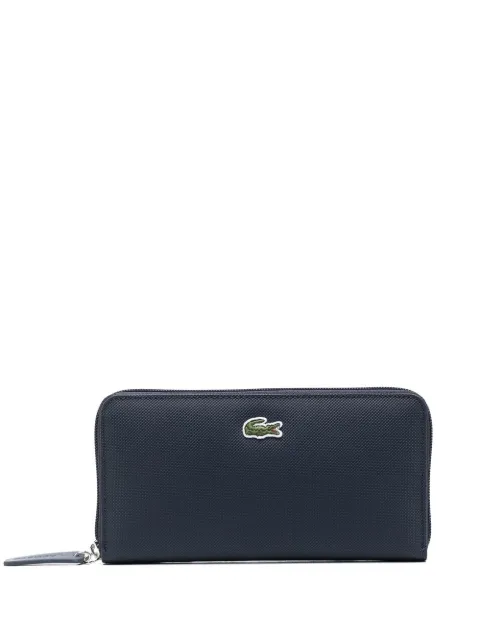 Lacoste logo-patch zip-around wallet