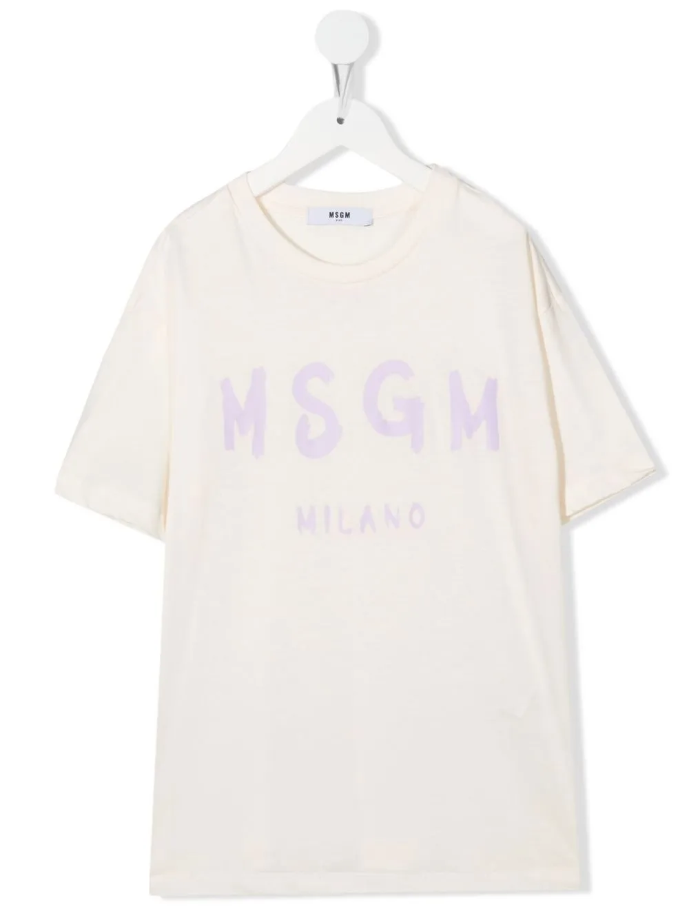 

MSGM Kids playera con logo estampado - 013 CREMA