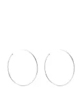 Courrèges sculpted hoop earrings - Silver