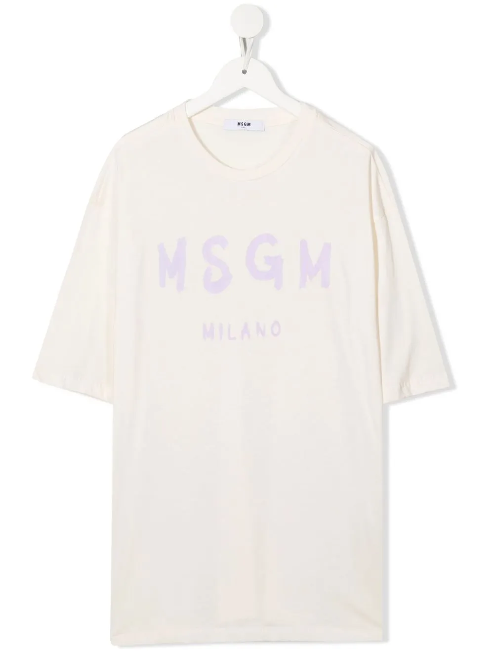 

MSGM Kids playera con logo estampado - Neutro