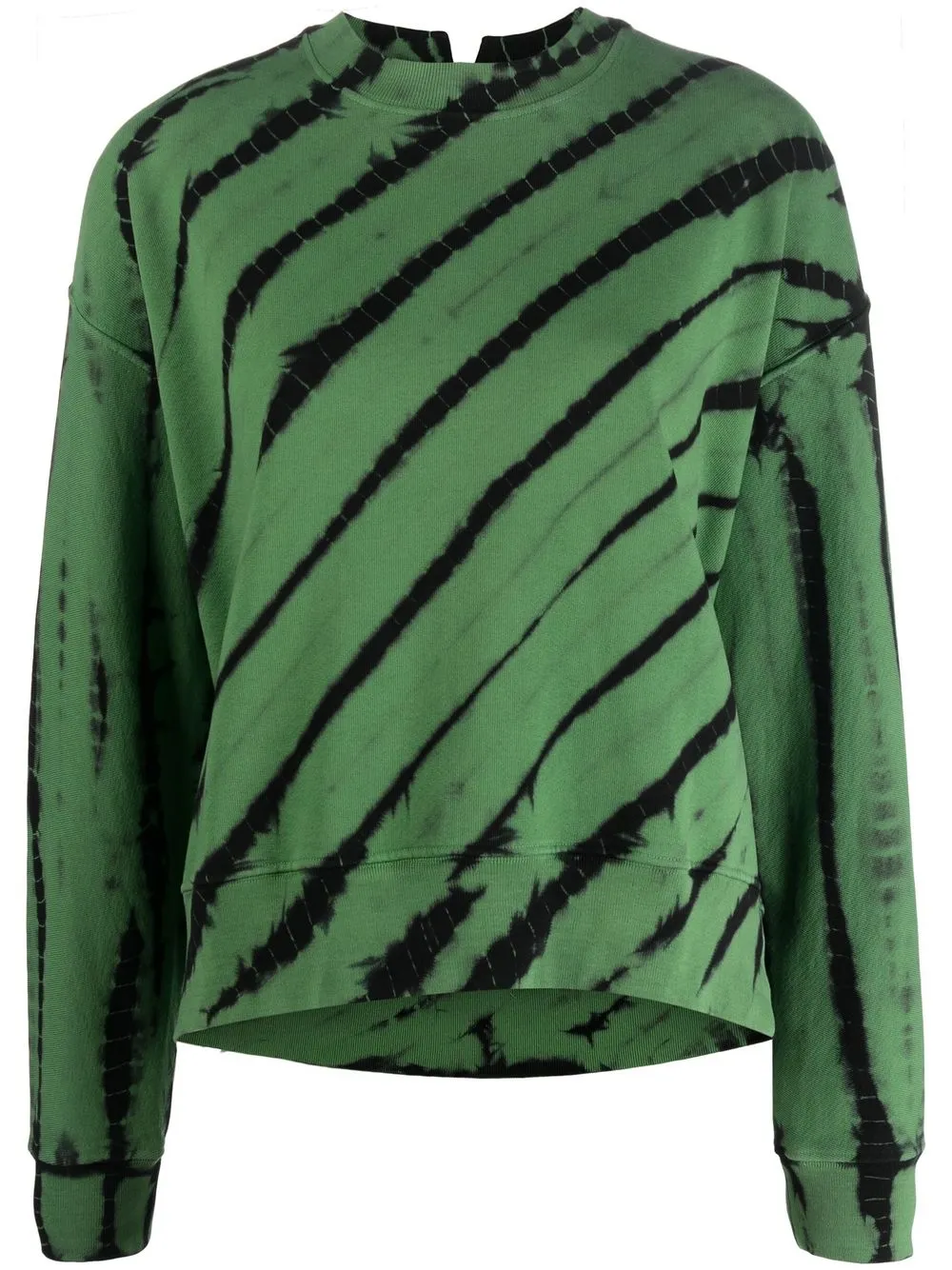 

Proenza Schouler White Label Alligator tie-dye pattern sweatshirt - Green