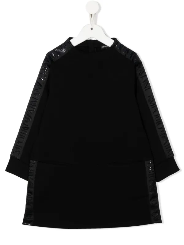EMPORIO ARMANI キッズ　ワンピース Emporio Armani Kids ロゴテープ ワンピース | ブルー | FARFETCH JP