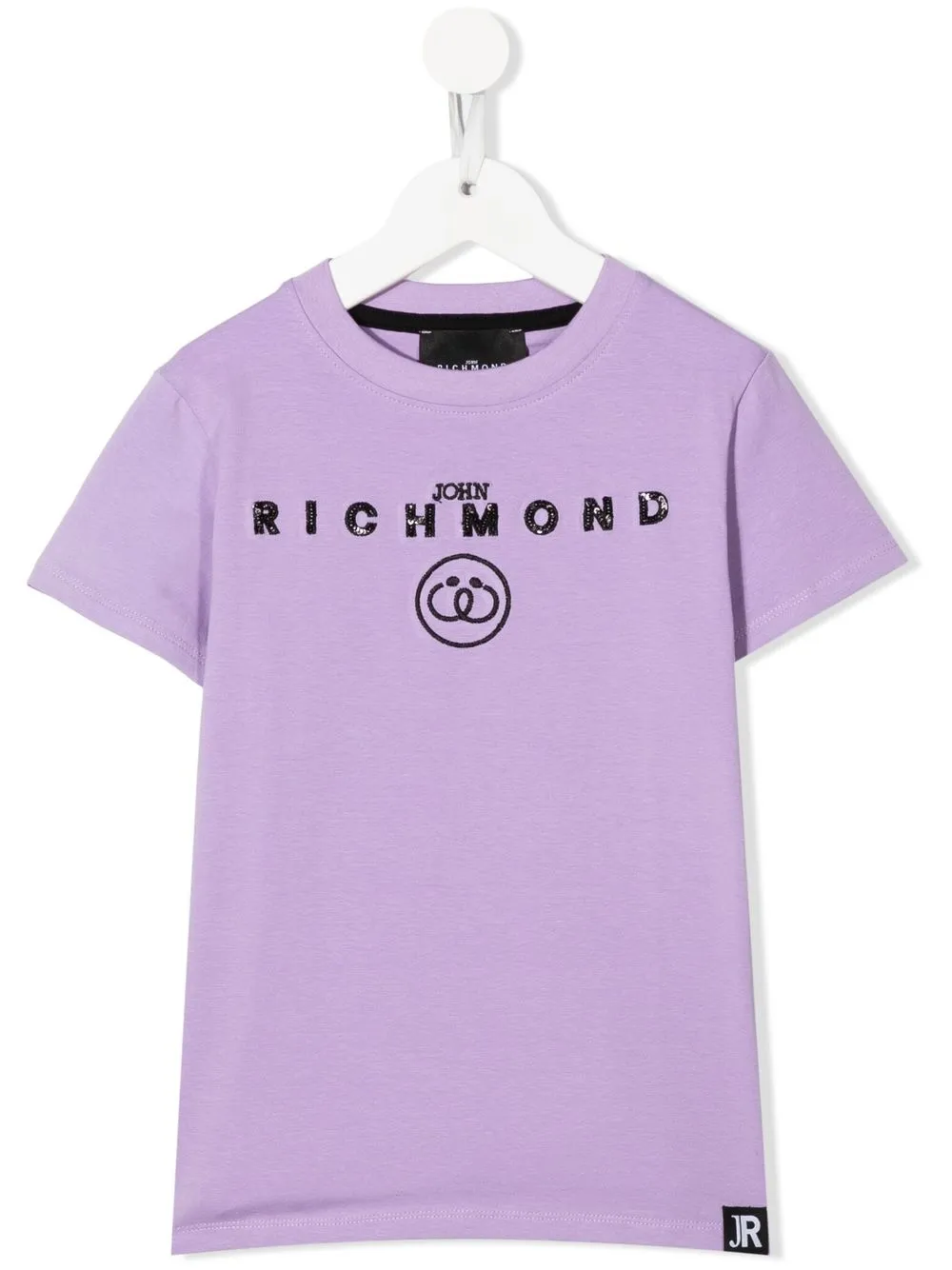 

John Richmond Junior playera con logo bordado - Morado