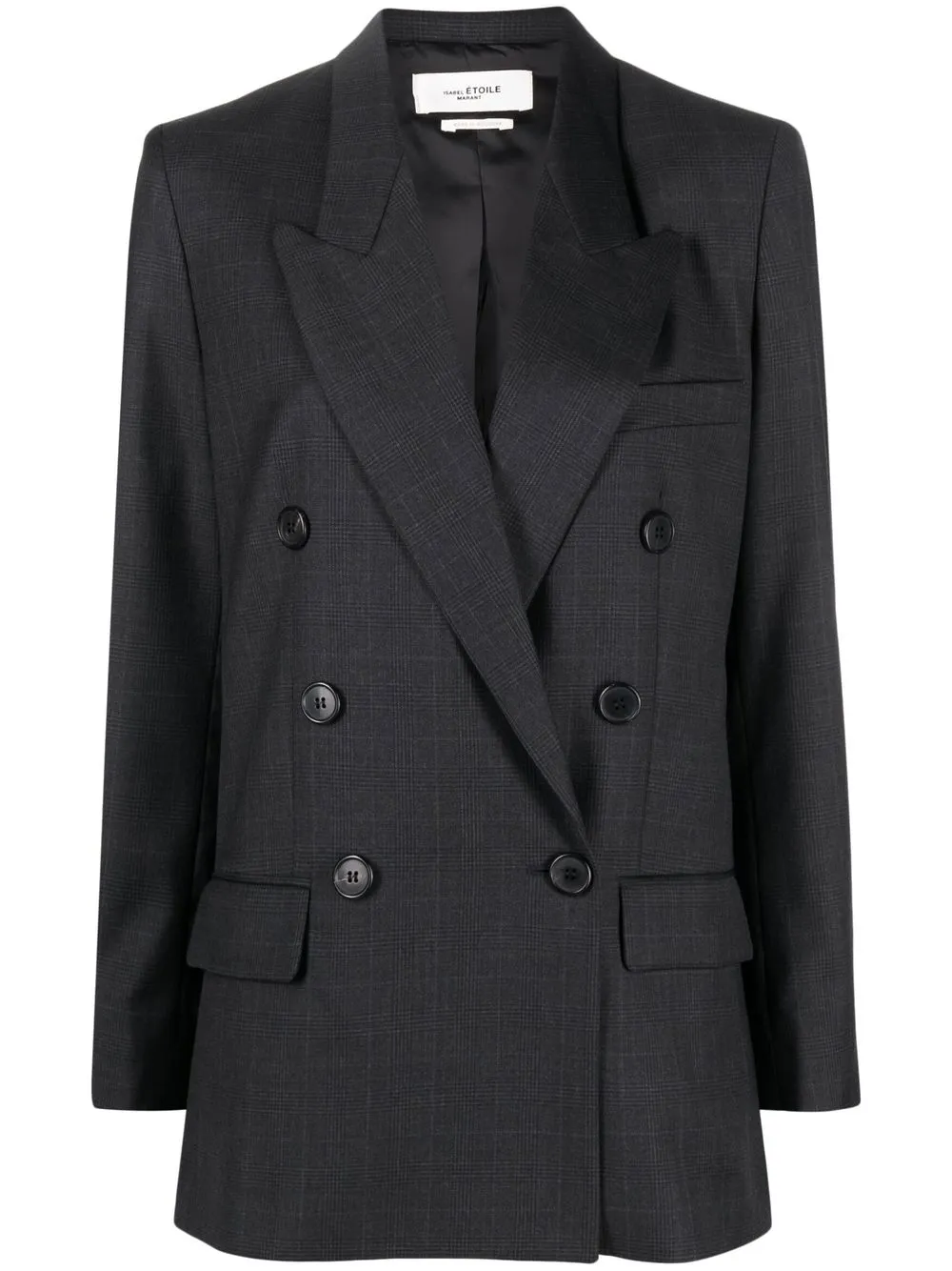 Isabel Marant Étoile Checked Double-breasted Blazer | ModeSens