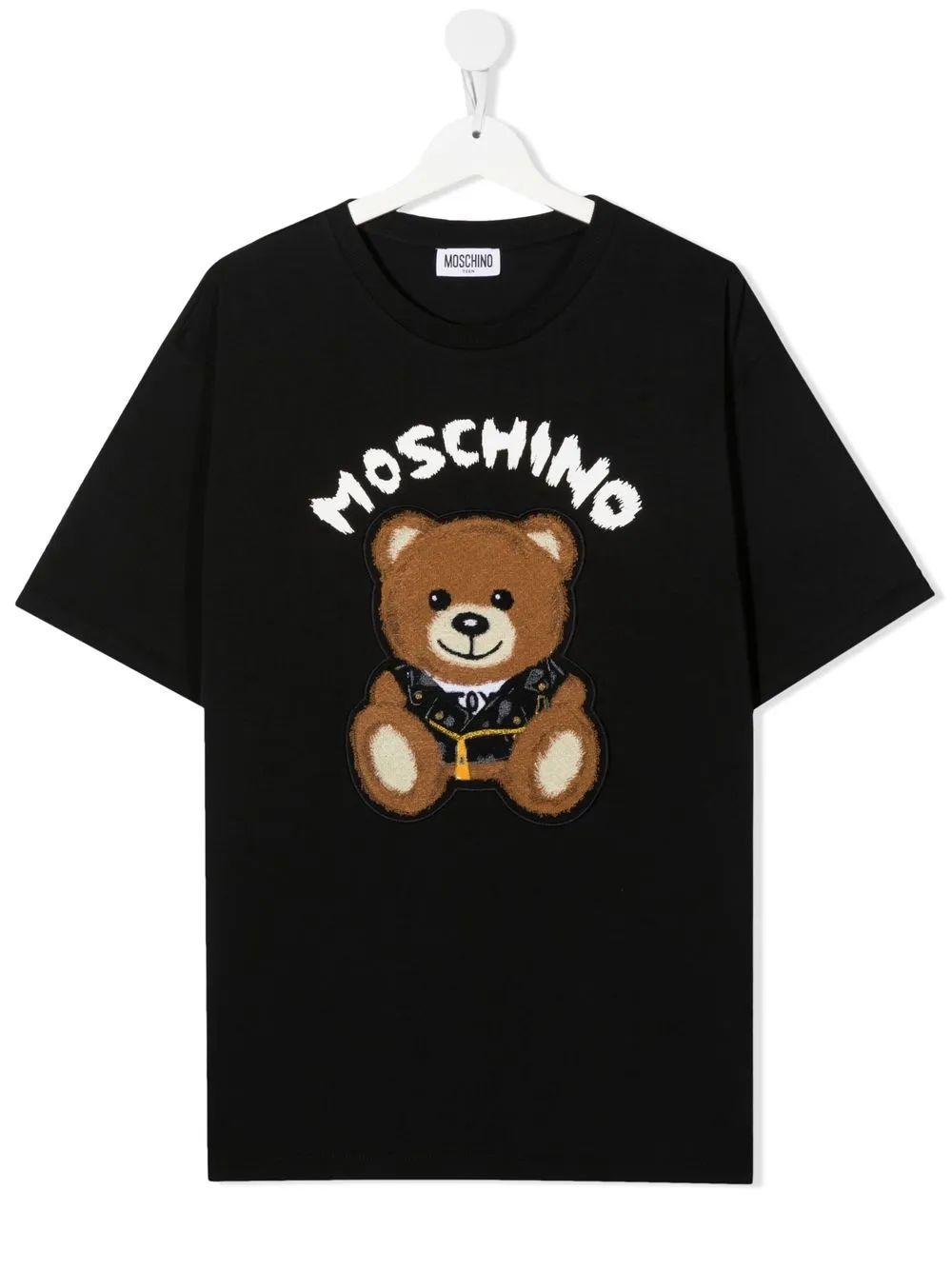 

Moschino Kids playera con motivo Teddy Bear - Negro