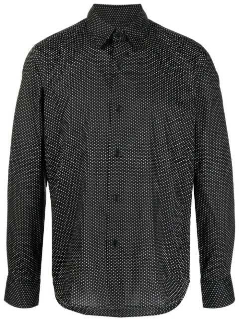 agnès b.  camisa con estampado de lunares 