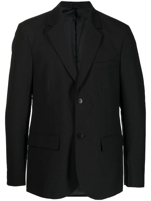 agnès b.  single-breasted wool blazer