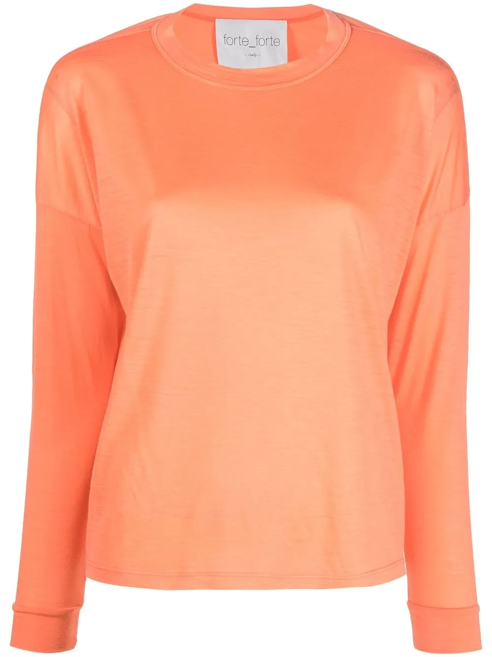 

Forte Forte long-sleeve jersey knit T-shirt - Orange