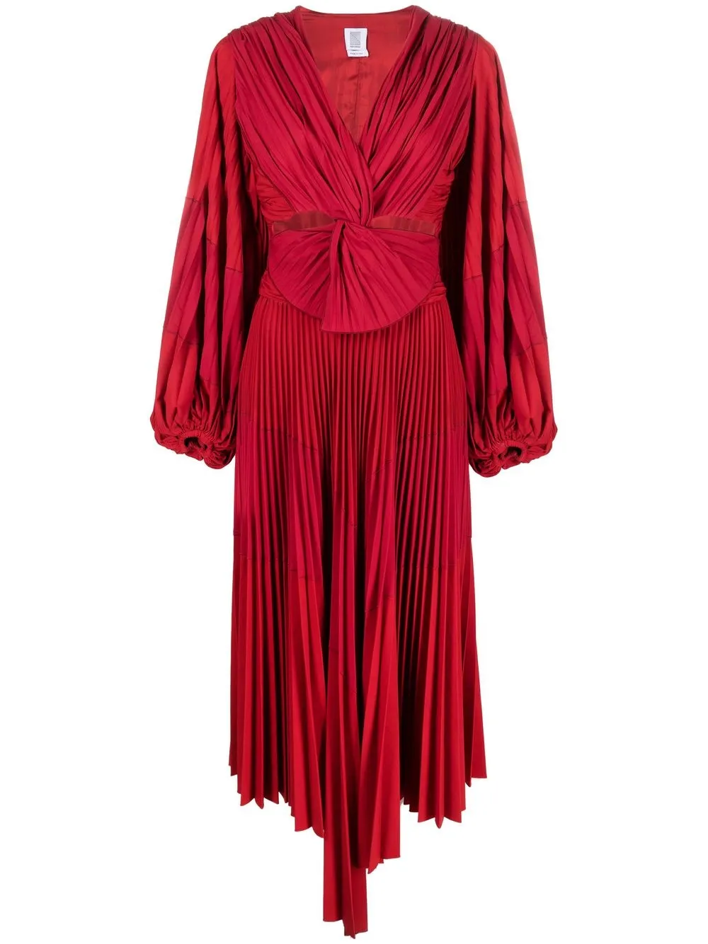 

Rosie Assoulin fully-pleated pointed-hem dress - Red