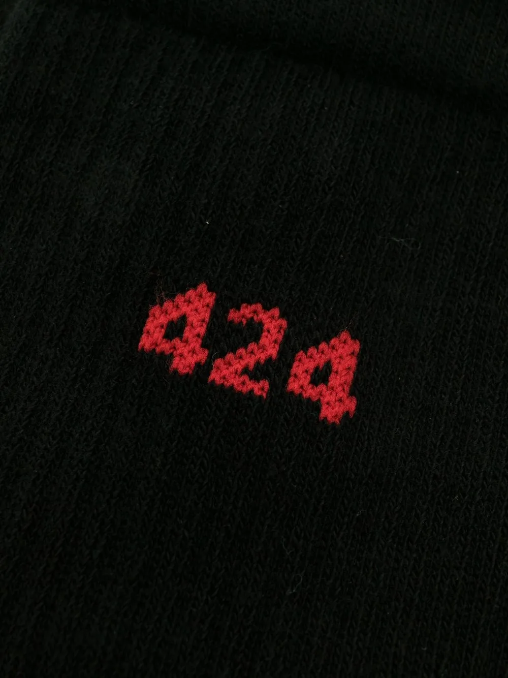 424 Sokken met intarsia logo - Zwart