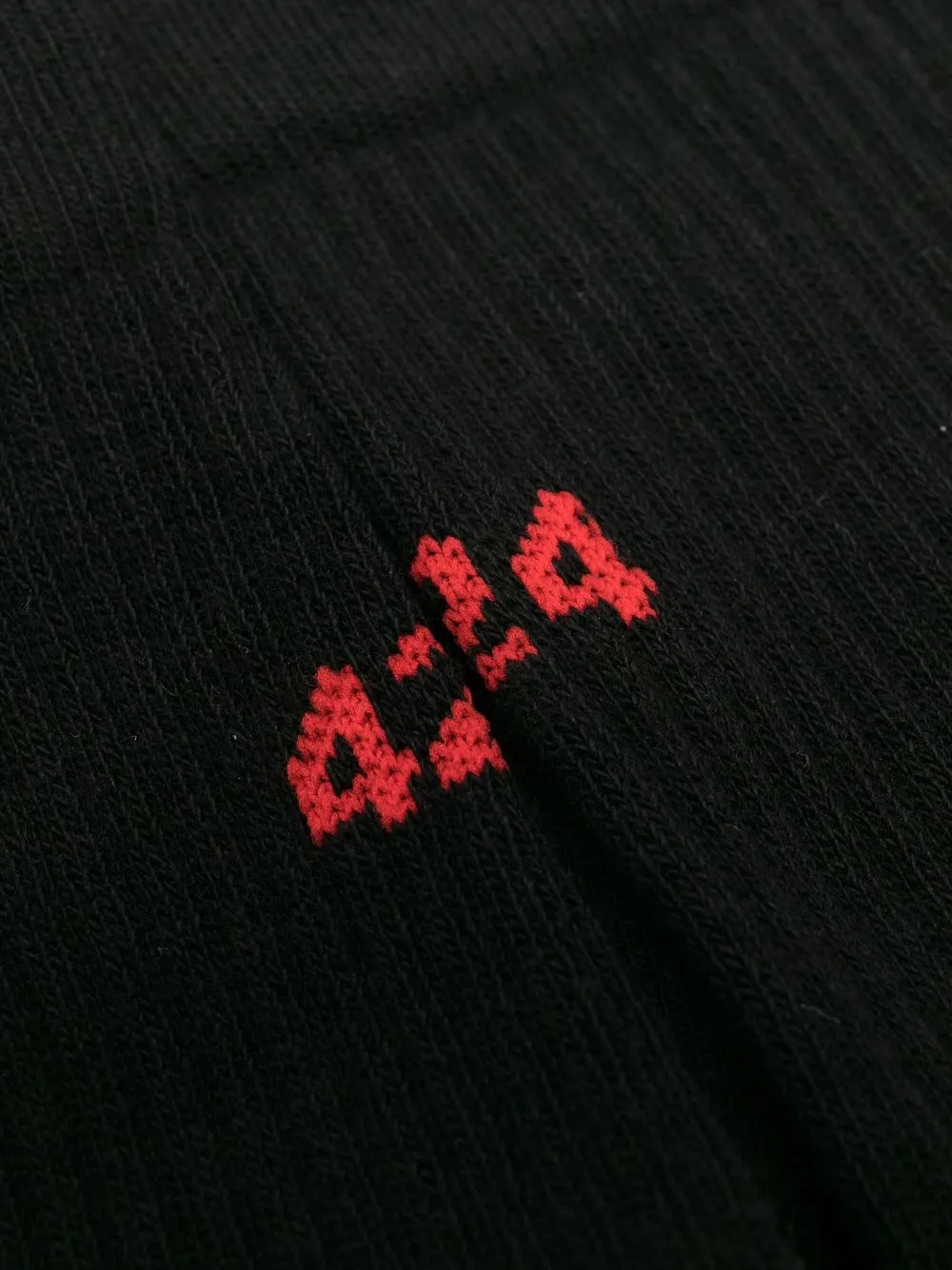 424 Sokken met intarsia logo - Zwart