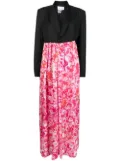 Natasha Zinko Tulip-print panelled dress - Black