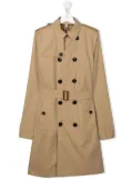 Burberry Kids TEEN double-breasted trench coat - Neutrals