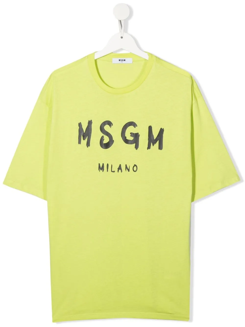 

MSGM Kids playera con logo estampado - Verde
