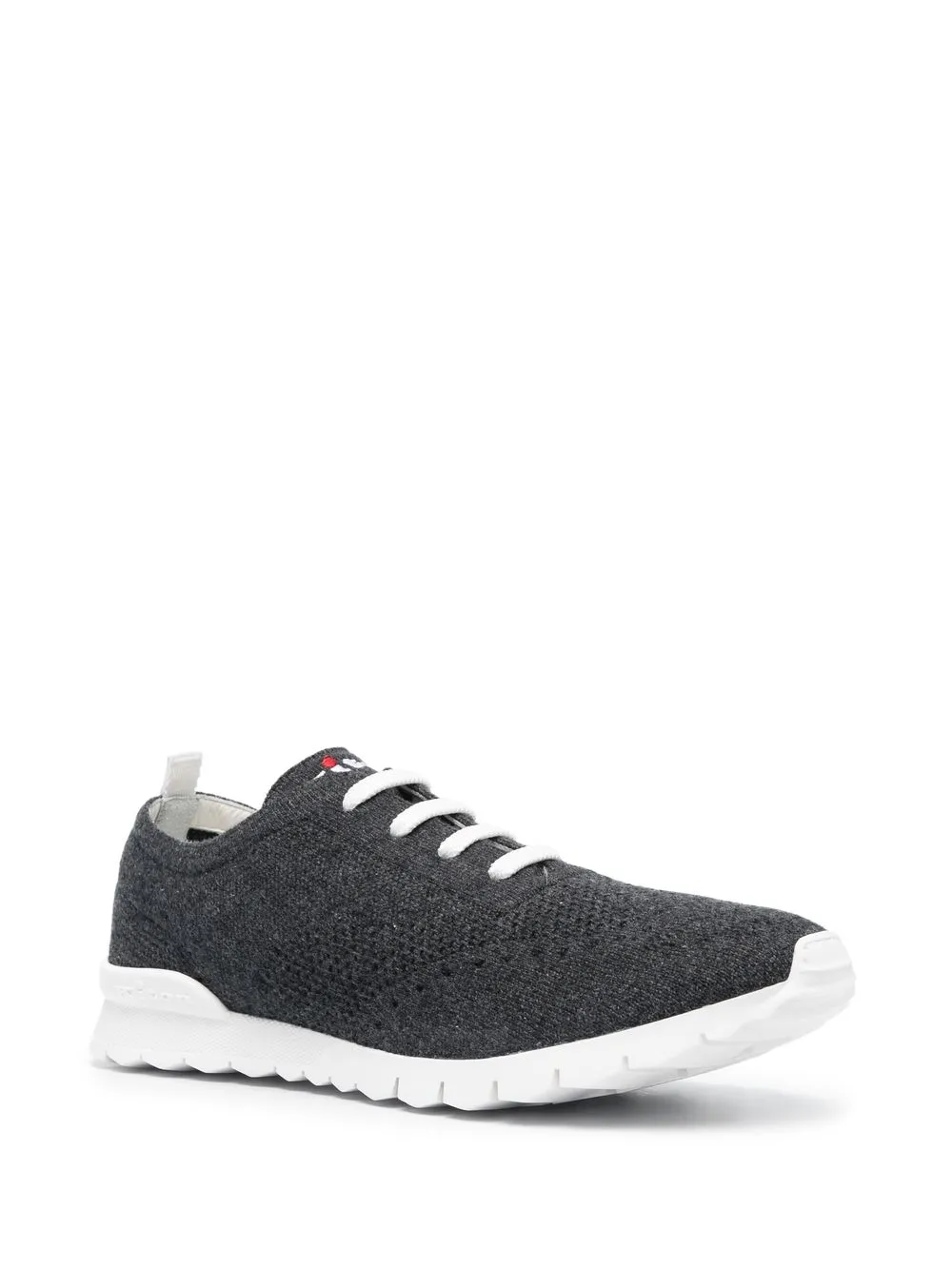 Kiton Sneakers met vierkante neus - Grijs