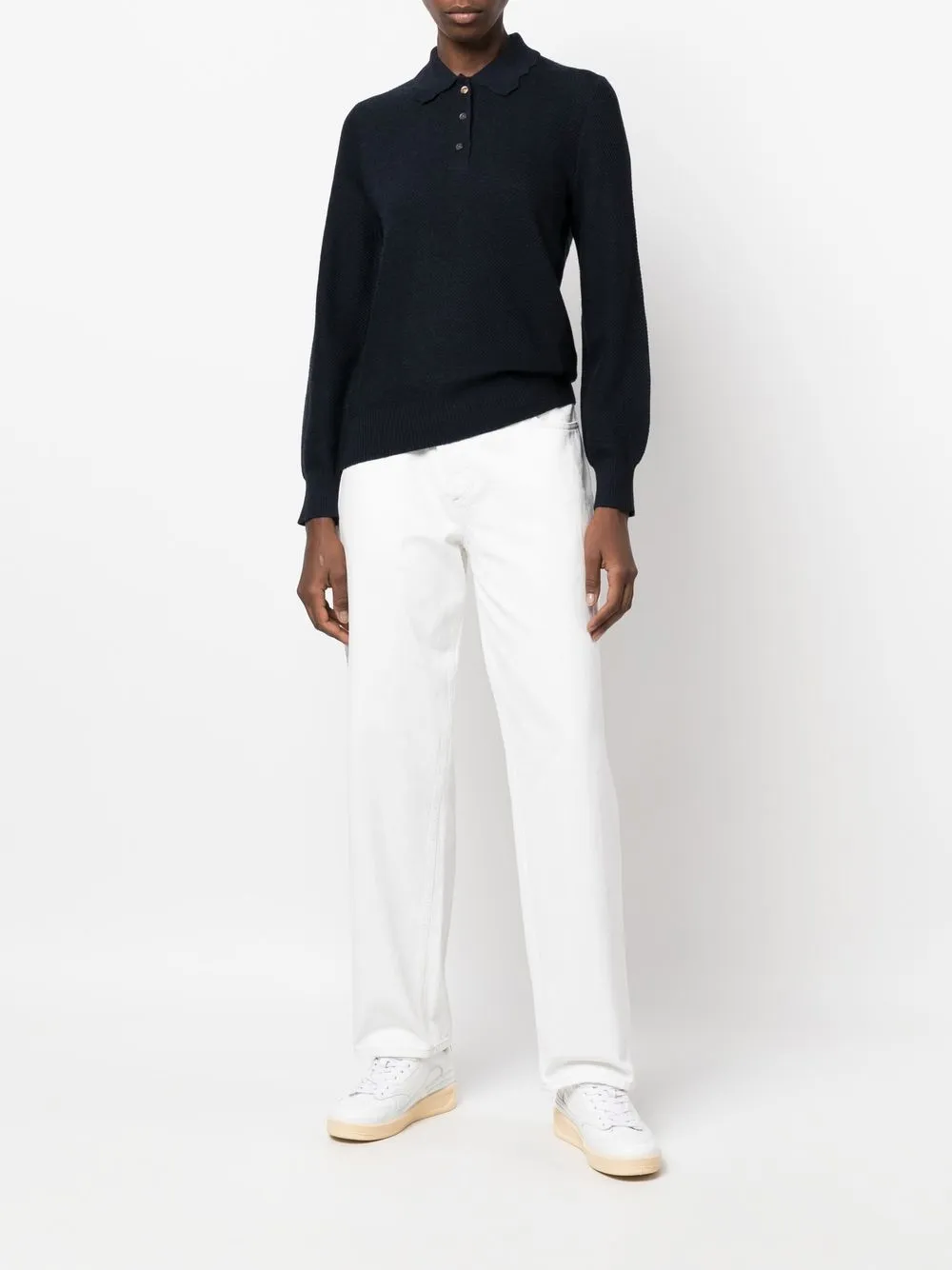 A.P.C. Poloshirt met lange mouwen - Blauw