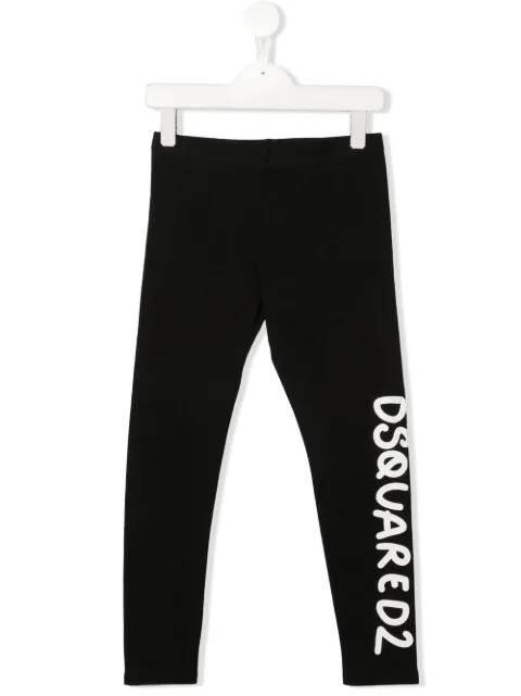 DSQUARED2 KIDS leggins con logo estampado