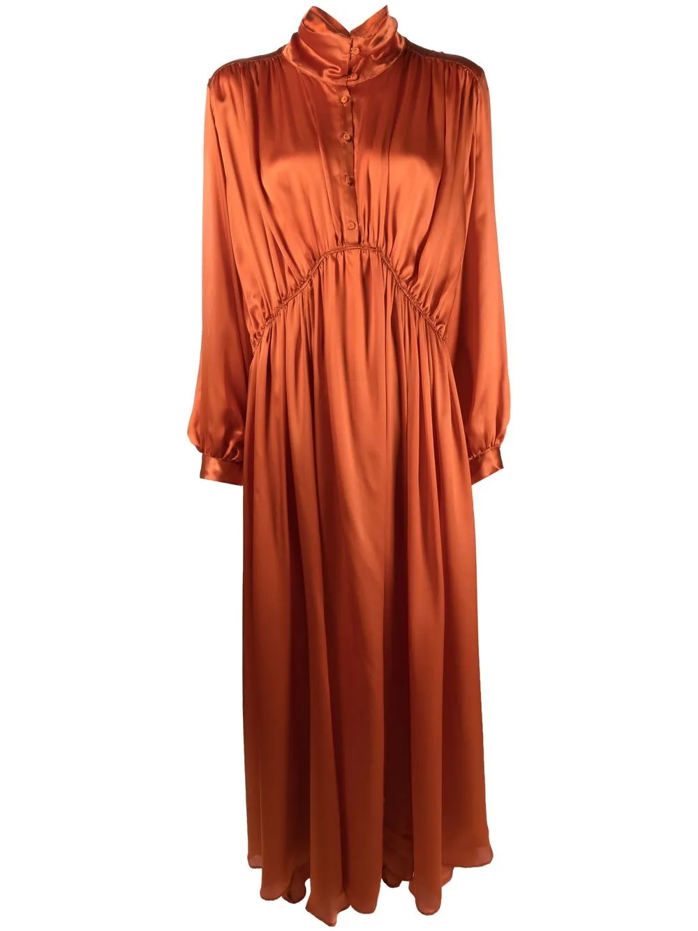 

Forte Forte long-sleeve silk maxi dress - CAJU