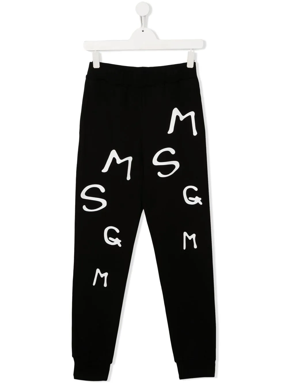 

MSGM Kids pants con logo estampado - Negro