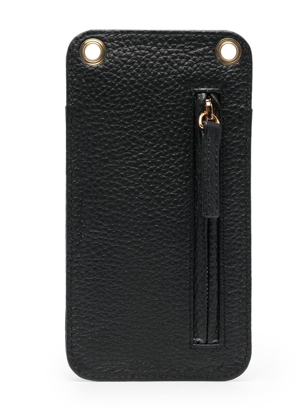 Eleventy leather mobile-phone bag - Black