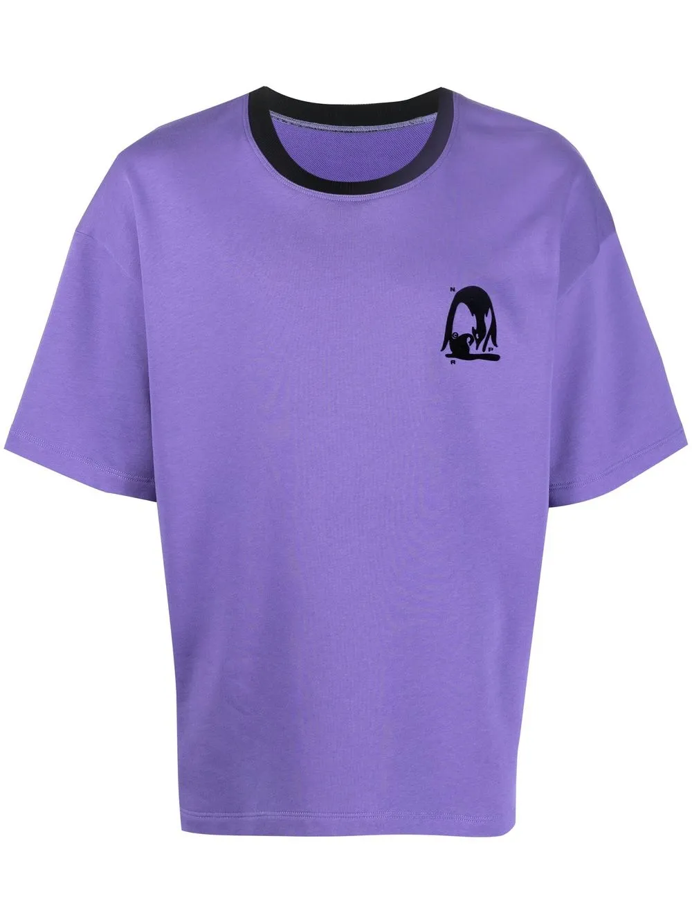 

STYLAND logo-print organic cotton T-shirt - Purple
