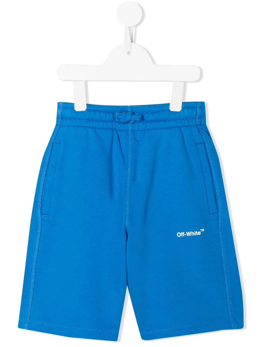 

Off-White Kids shorts Off Helvetica - Azul