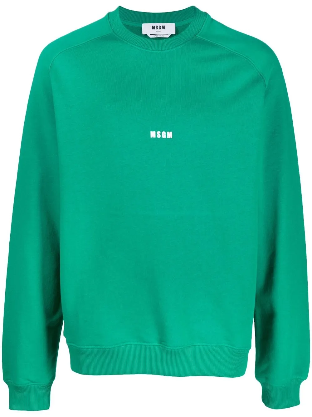 

MSGM sudadera con logo estampado - Verde