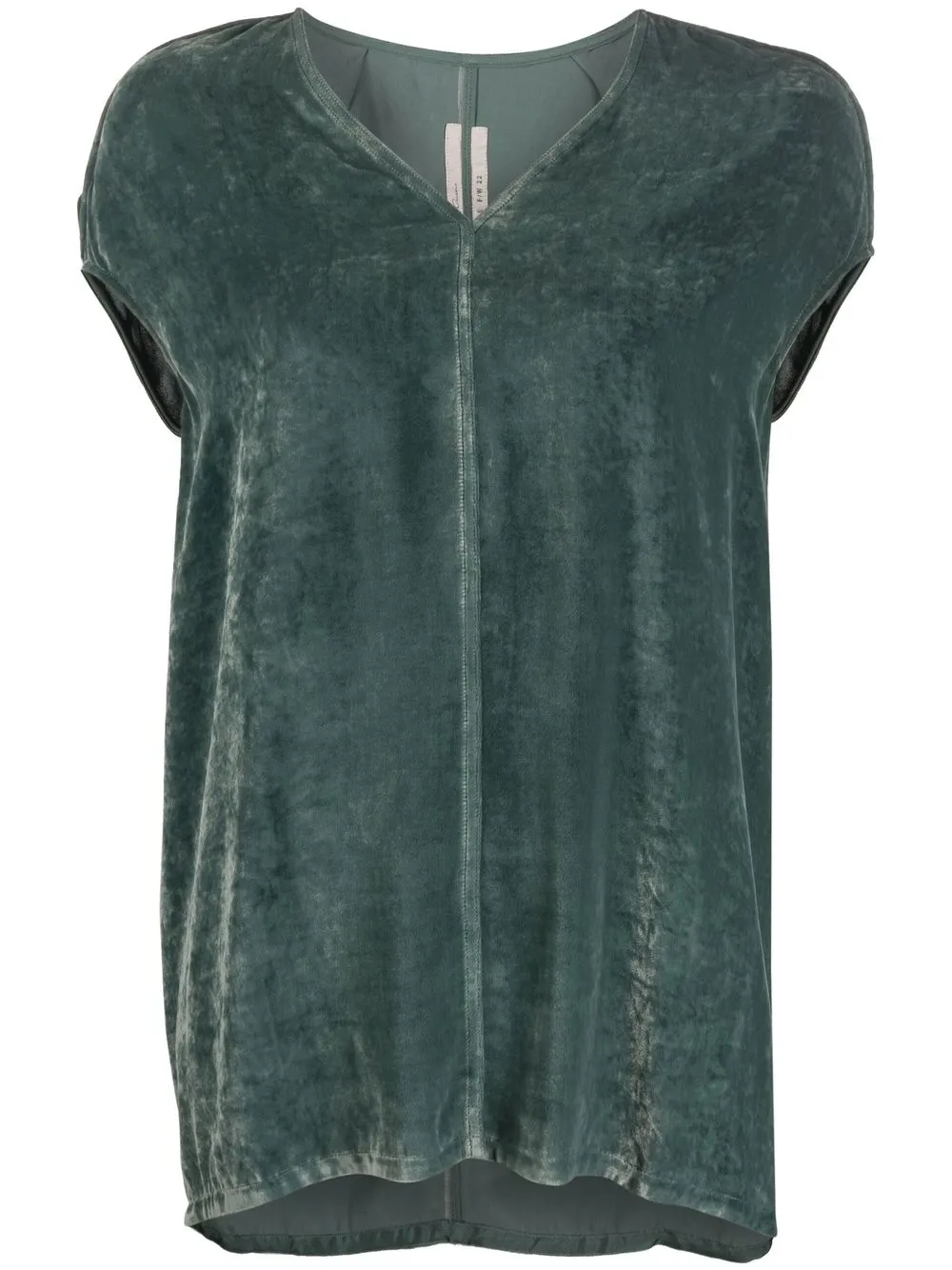 

Rick Owens Island velvet-effect top - Green