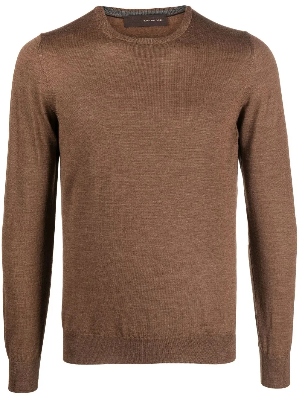 

Tagliatore crew neck wool sweater - Brown