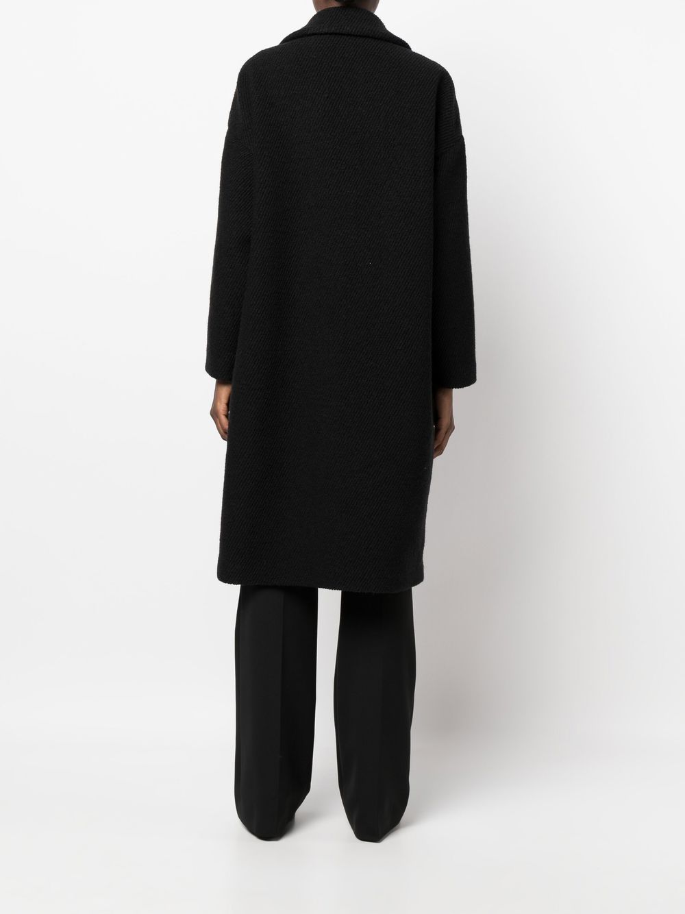 PINKO Bella Ribbed Oversize Coat - Farfetch